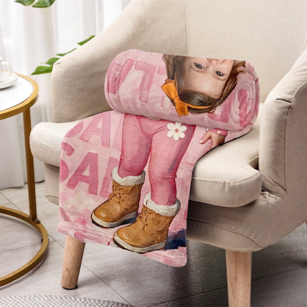 Cute Gift For Kid - Personalized Kid Blanket