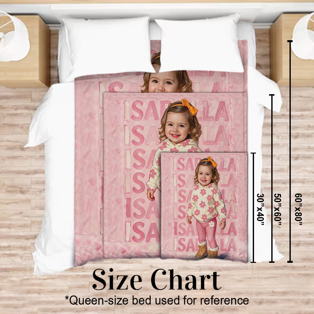 Cute Gift For Kid - Personalized Kid Blanket
