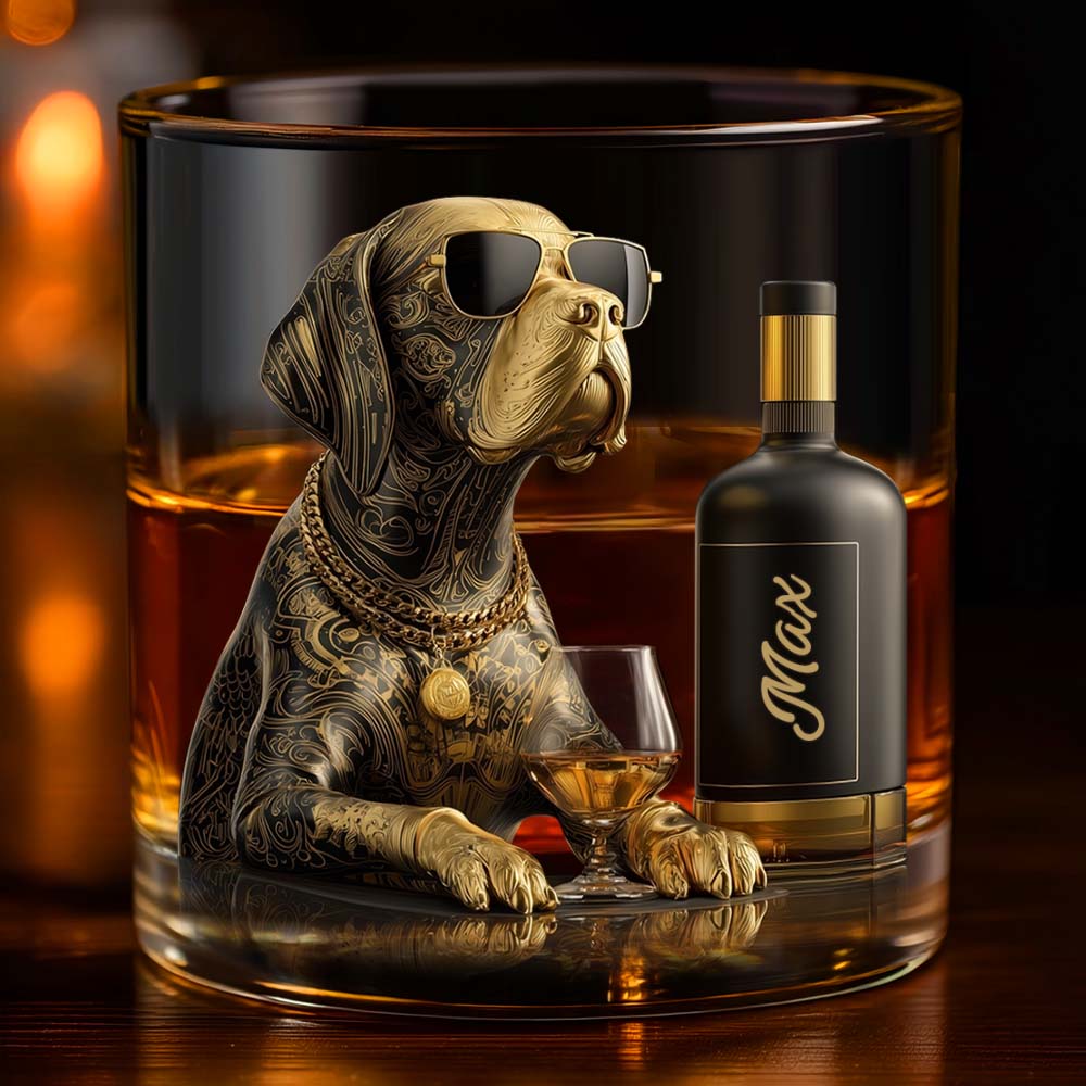 Hund und Whiskey – Personalisiertes Whiskyglas