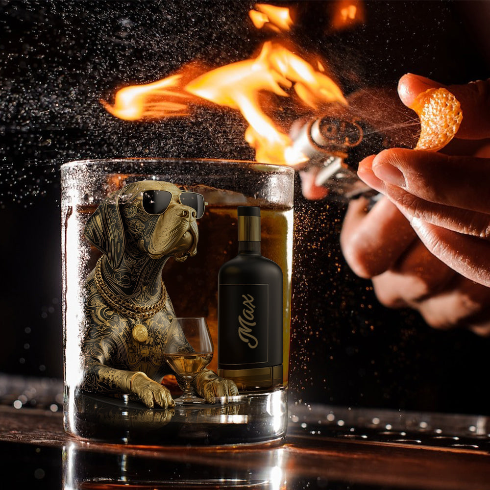 Hund und Whiskey – Personalisiertes Whiskyglas