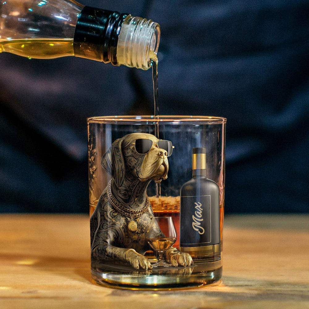 Hund und Whiskey – Personalisiertes Whiskyglas