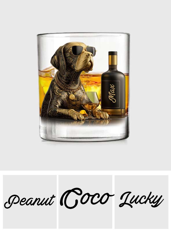 Hund und Whiskey – Personalisiertes Whiskyglas