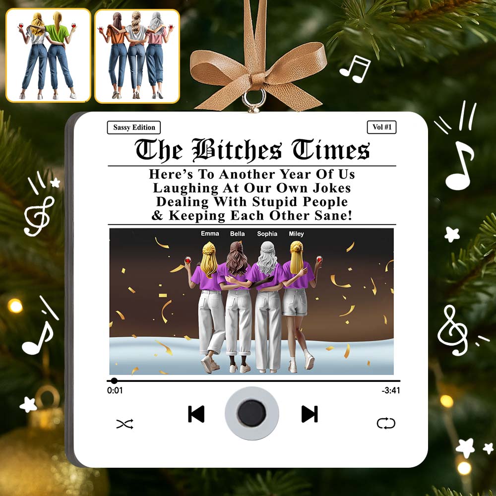 Weihnachtsgeschenk für die beste Freundin – Personalisierter Musikplayer-Anhänger für die beste Freundin