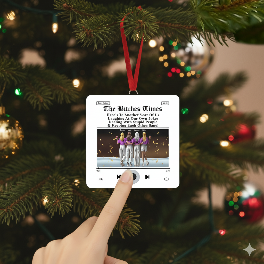 Weihnachtsgeschenk für die beste Freundin – Personalisierter Musikplayer-Anhänger für die beste Freundin