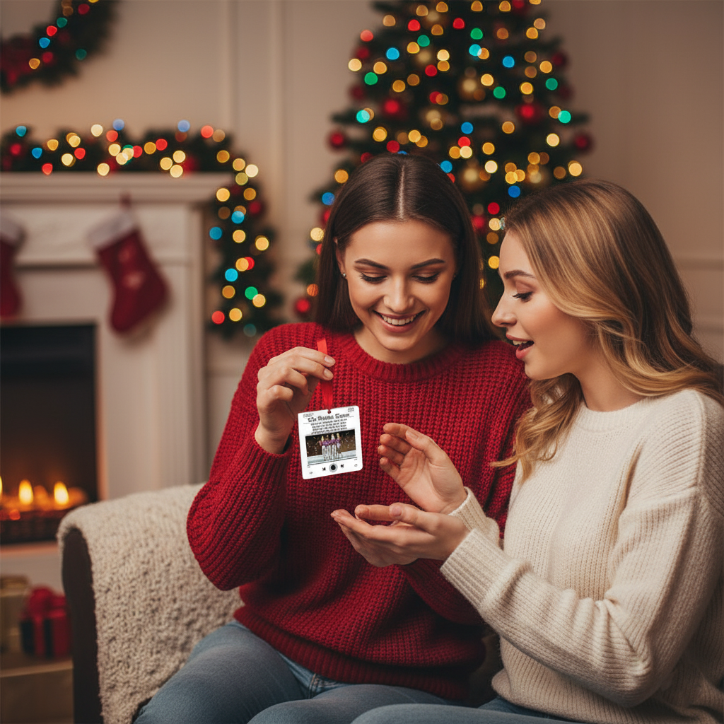 Weihnachtsgeschenk für die beste Freundin – Personalisierter Musikplayer-Anhänger für die beste Freundin