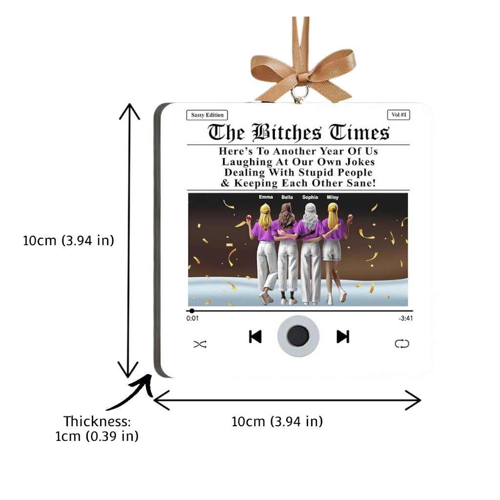 Weihnachtsgeschenk für die beste Freundin – Personalisierter Musikplayer-Anhänger für die beste Freundin