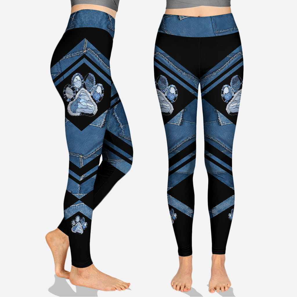 Einfach ein Mädchen, das Hunde liebt – personalisierter Hunde-Hoodie und Leggings