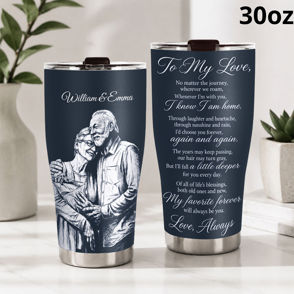 Für meine Liebe - Personalisierter Paar-Tumbler