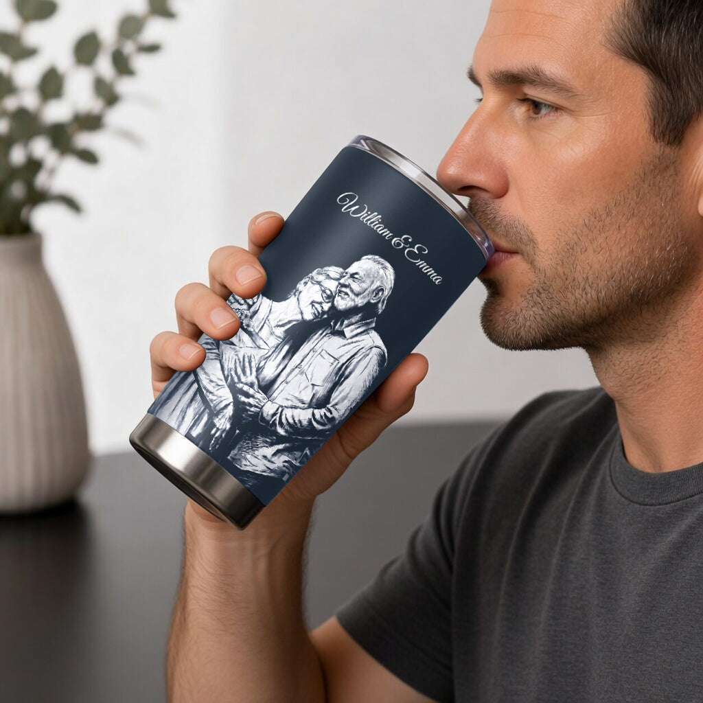 Für meine Liebe - Personalisierter Paar-Tumbler
