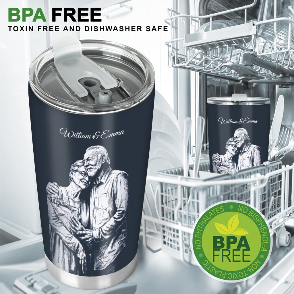 Für meine Liebe - Personalisierter Paar-Tumbler