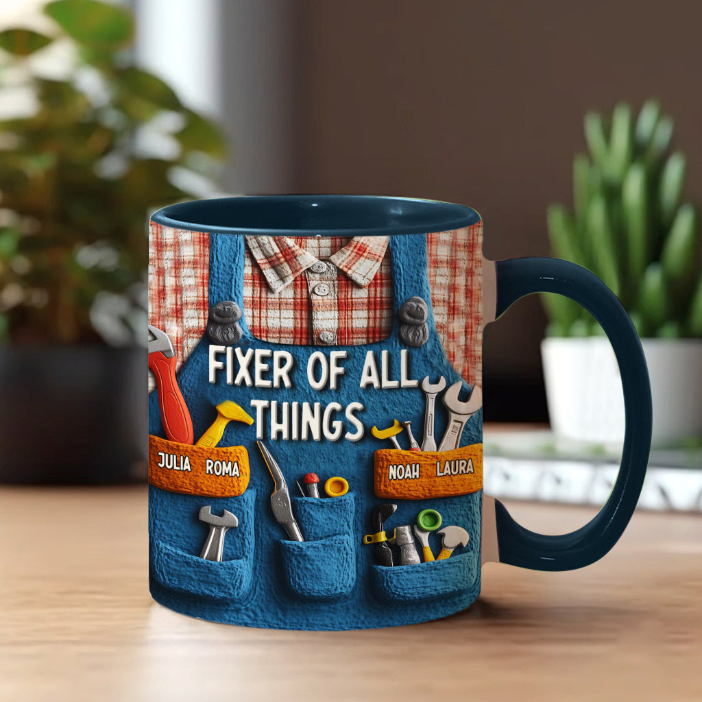 Mechanic Dad - Personalized Father Accent Mug
