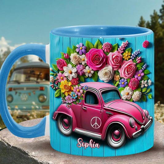 Hippie Soul – Personalisierte Tasse mit Hippie-Akzent