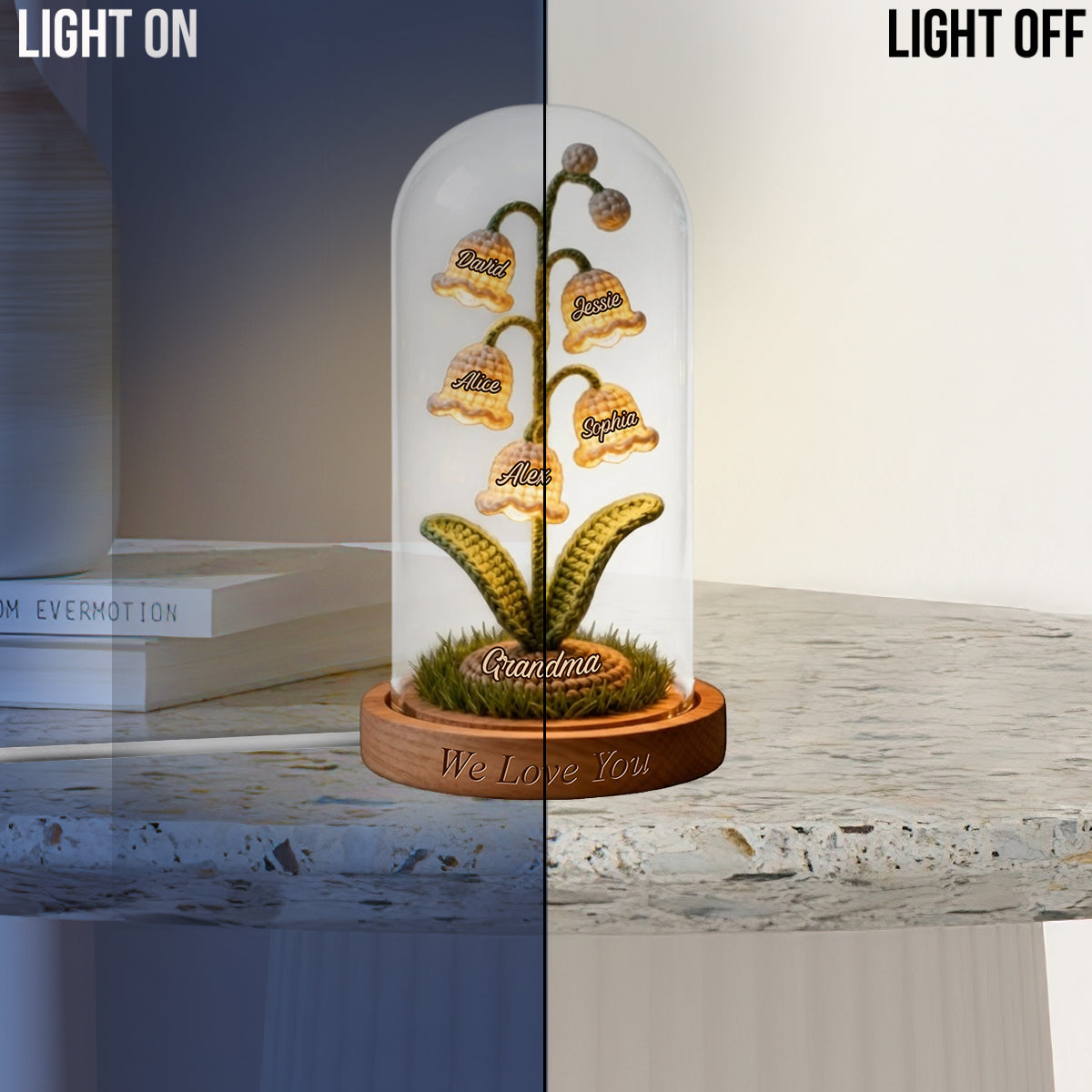 Das perfekte Geschenk für Mama und Oma – personalisierte LED-Nachtleuchte aus Acryl für die Mutter