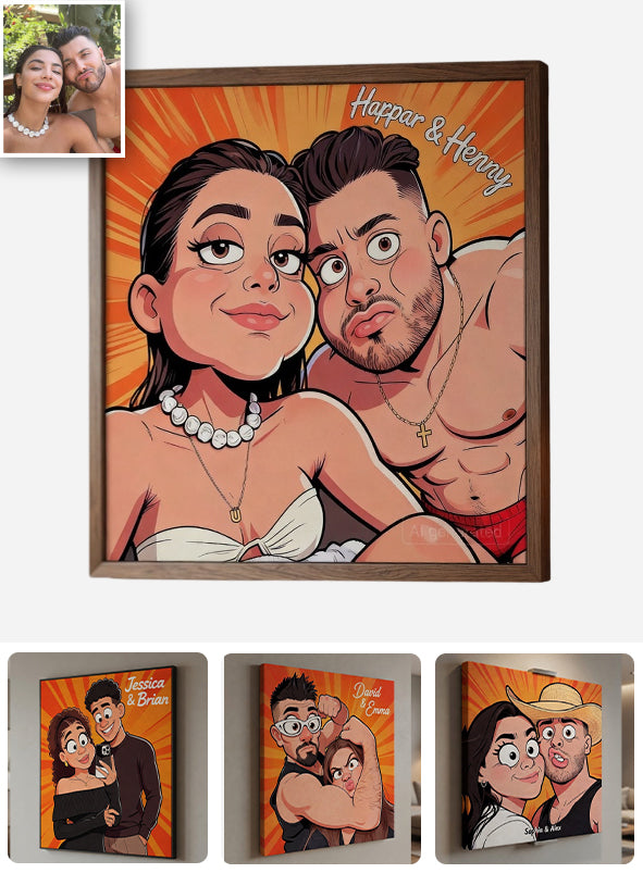 Custom Any Photo - Personalized Couple Canvas And Poster