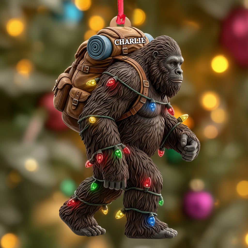 Sasquatch-Weihnachtsgeist – Personalisierter Wanderschmuck
