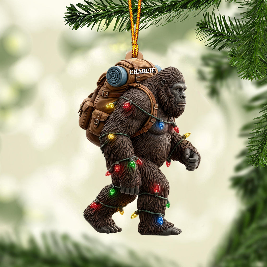 Sasquatch-Weihnachtsgeist – Personalisierter Wanderschmuck