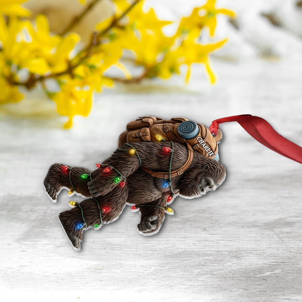 Sasquatch-Weihnachtsgeist – Personalisierter Wanderschmuck