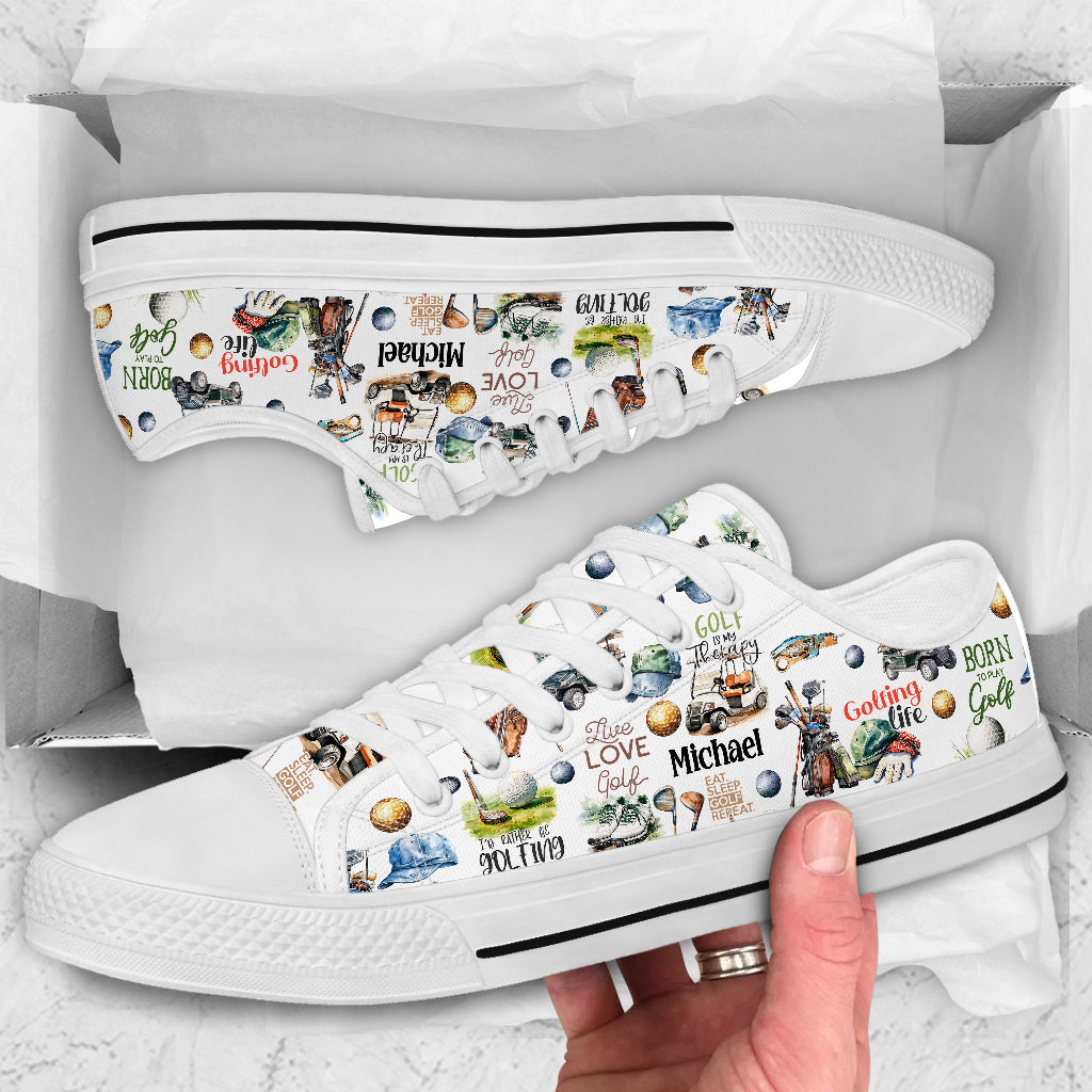 Live Love Golf – Personalisierte Golfschuhe (Low Top)