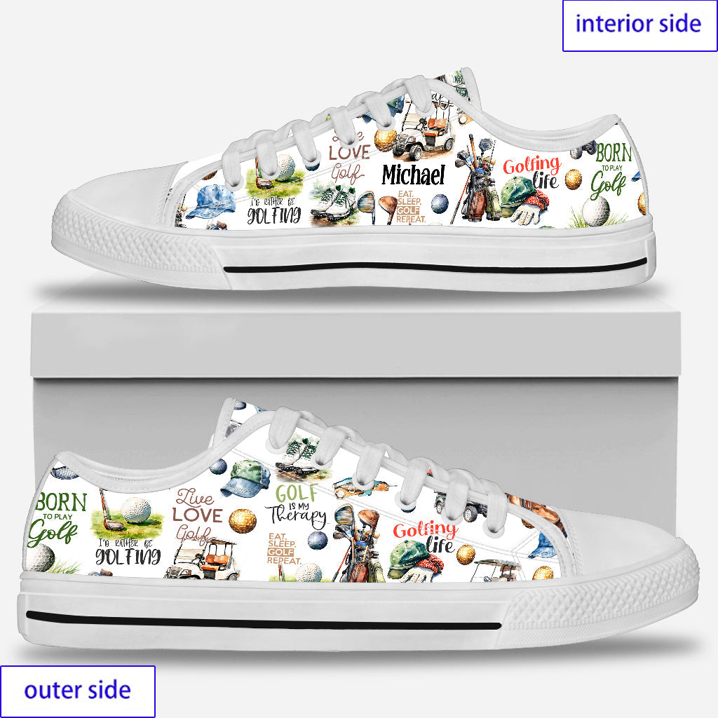 Live Love Golf – Personalisierte Golfschuhe (Low Top)