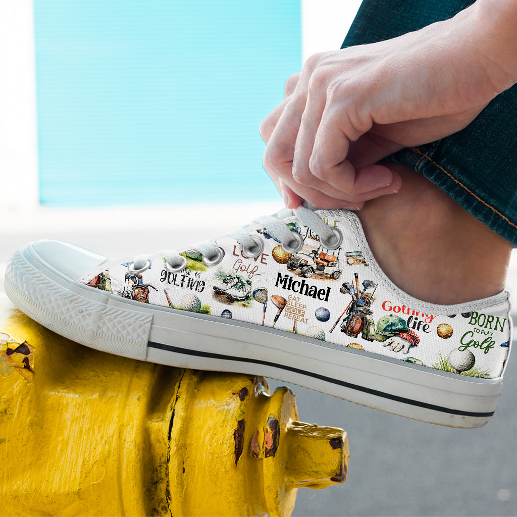 Live Love Golf – Personalisierte Golfschuhe (Low Top)