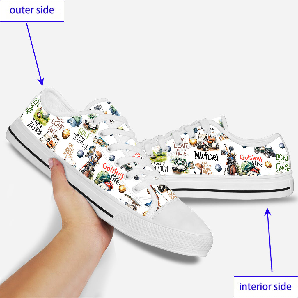 Live Love Golf – Personalisierte Golfschuhe (Low Top)