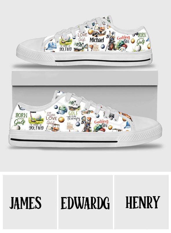 Live Love Golf – Personalisierte Golfschuhe (Low Top)
