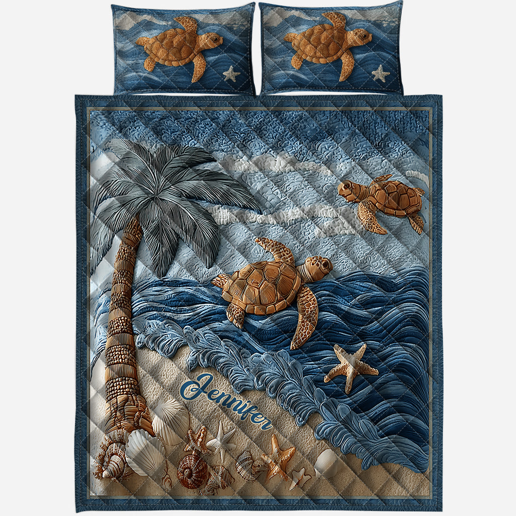 Personalisierte Schildkröten-Bettwäschegarnitur