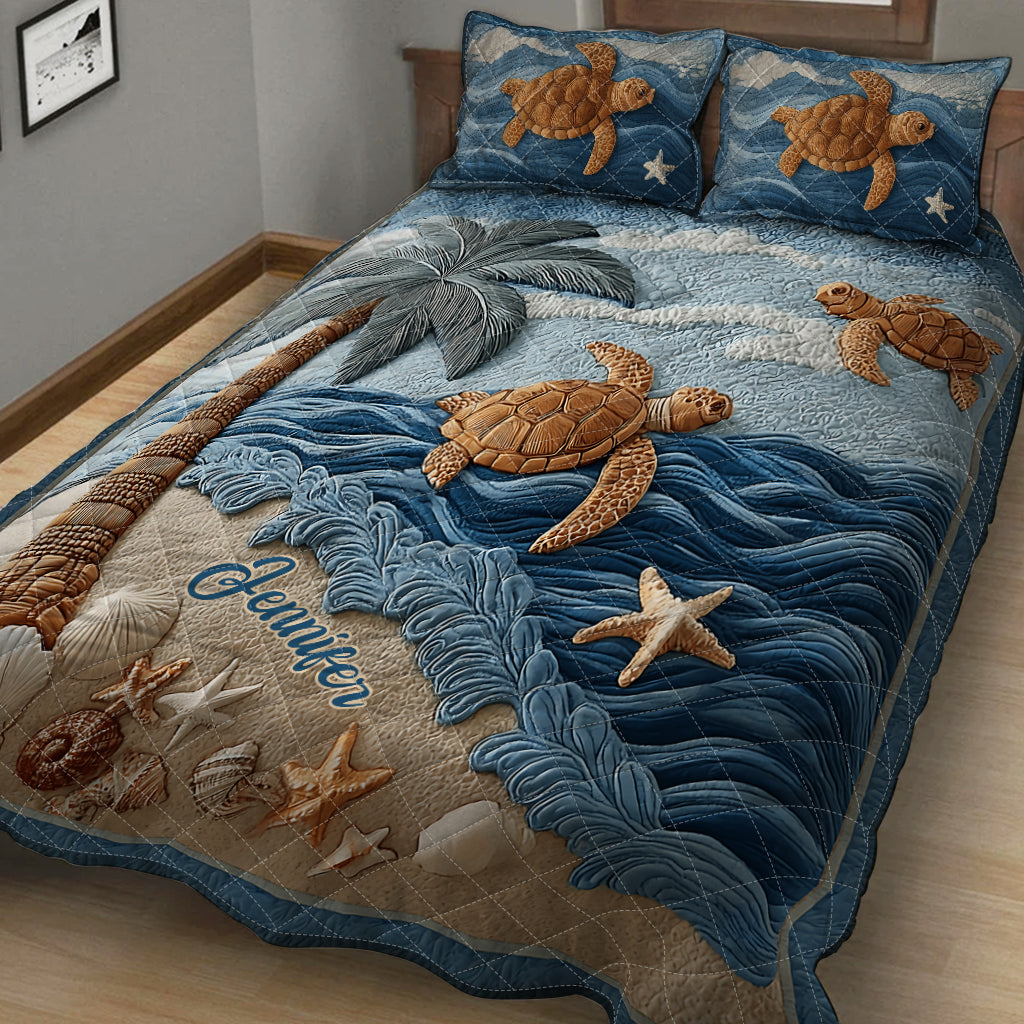 Personalisierte Schildkröten-Bettwäschegarnitur