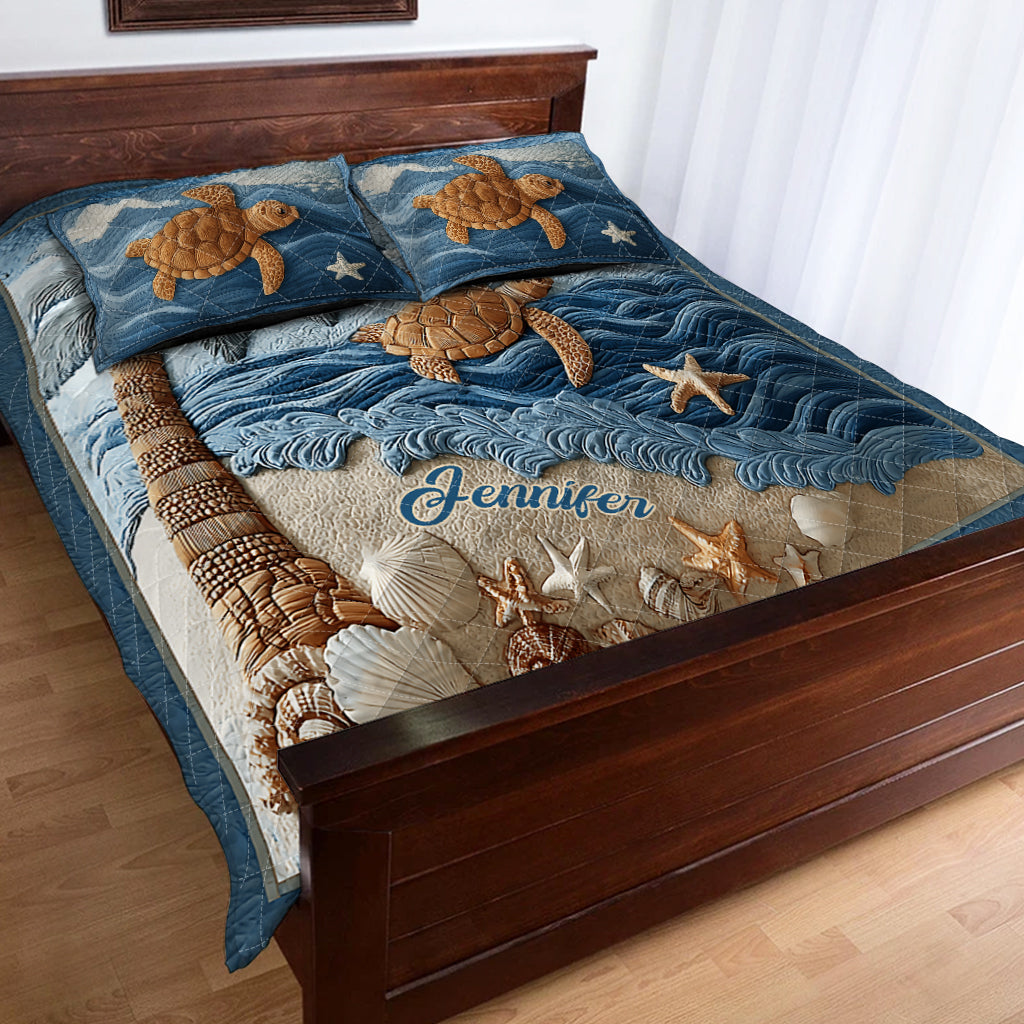 Personalisierte Schildkröten-Bettwäschegarnitur