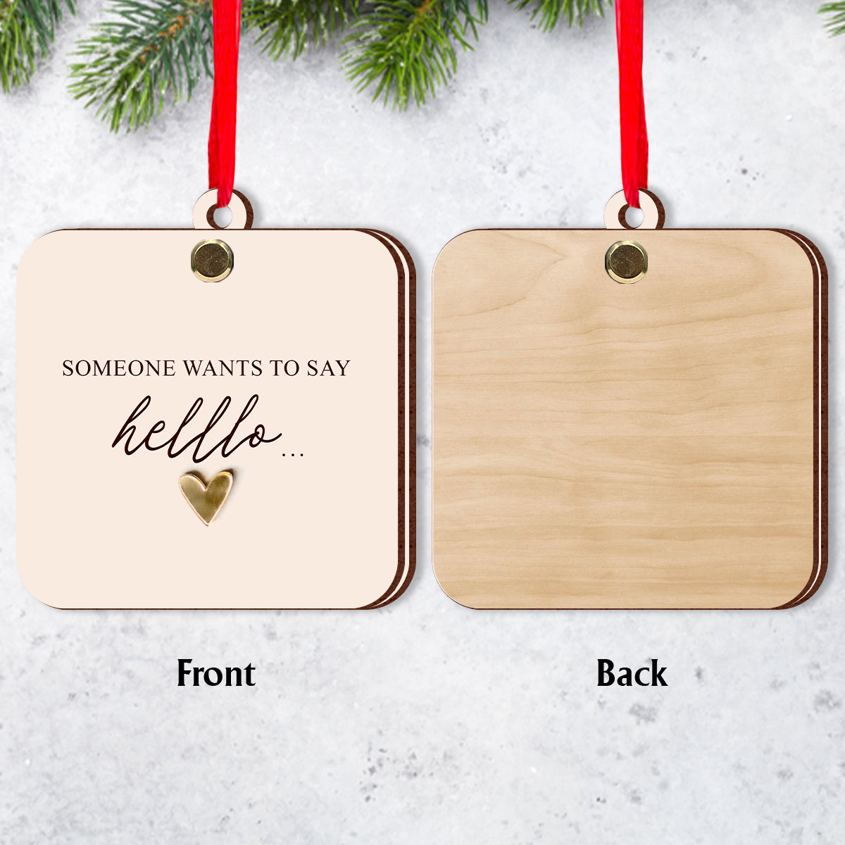 Schwangerschaftsverkündung – Personalisierter Schwangerschafts-Wendeanhänger