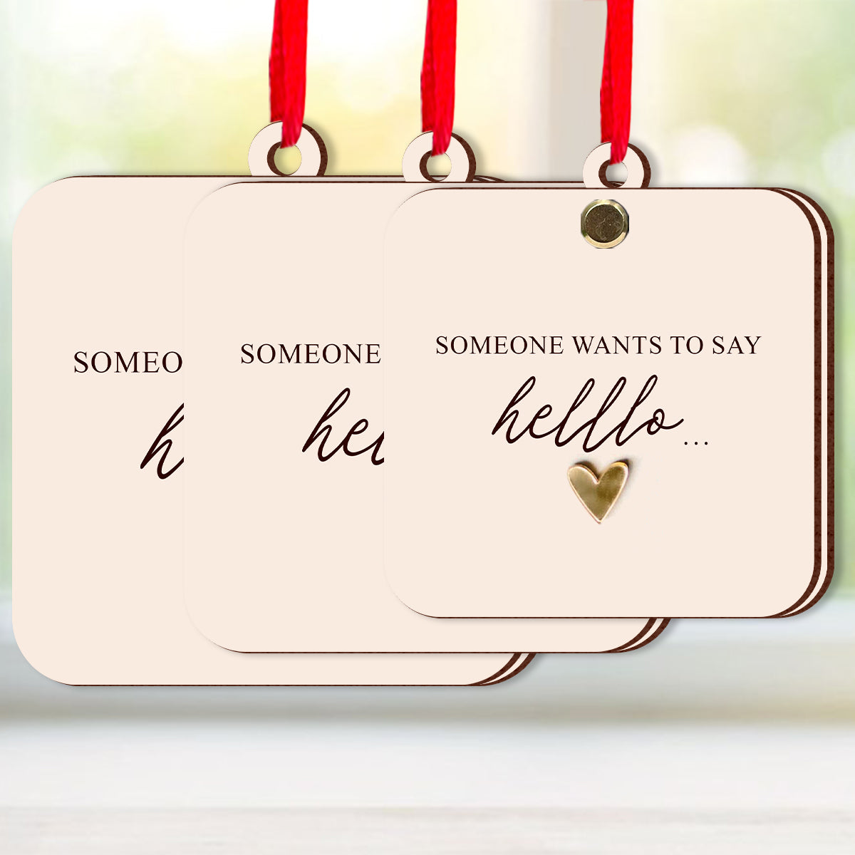 Schwangerschaftsverkündung – Personalisierter Schwangerschafts-Wendeanhänger