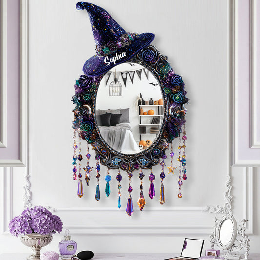Magical Room Decor - Personalized Witch Wall Hanging Mirror