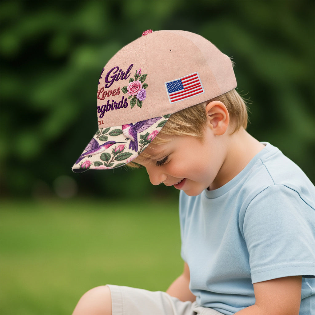 Ein Mädchen, das Kolibris liebt - Personalisierte Kolibri Classic Cap