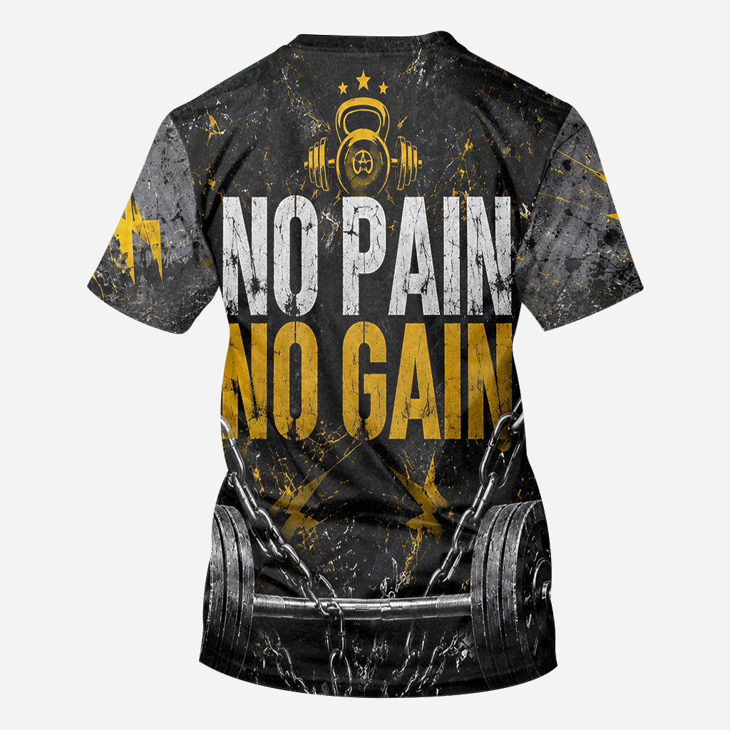 No Pain No Gain - Personalized Fitness All Over Shirt