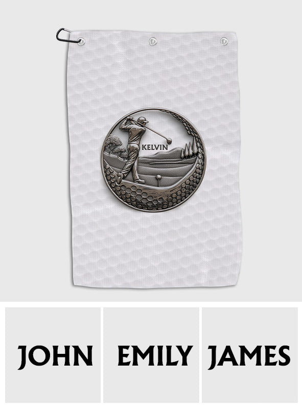 Love Golf – Personalisiertes Golfhandtuch