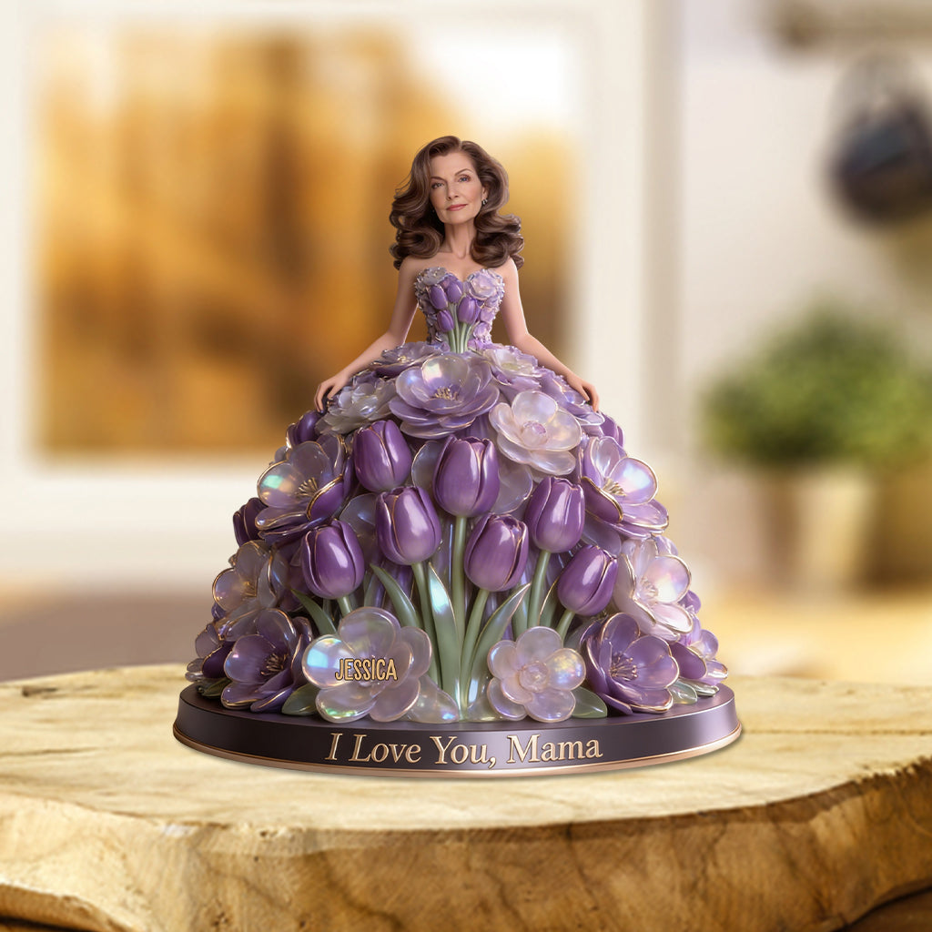 We Love You Mom - Personalized Mother Custom Shaped Acrylic Plaque