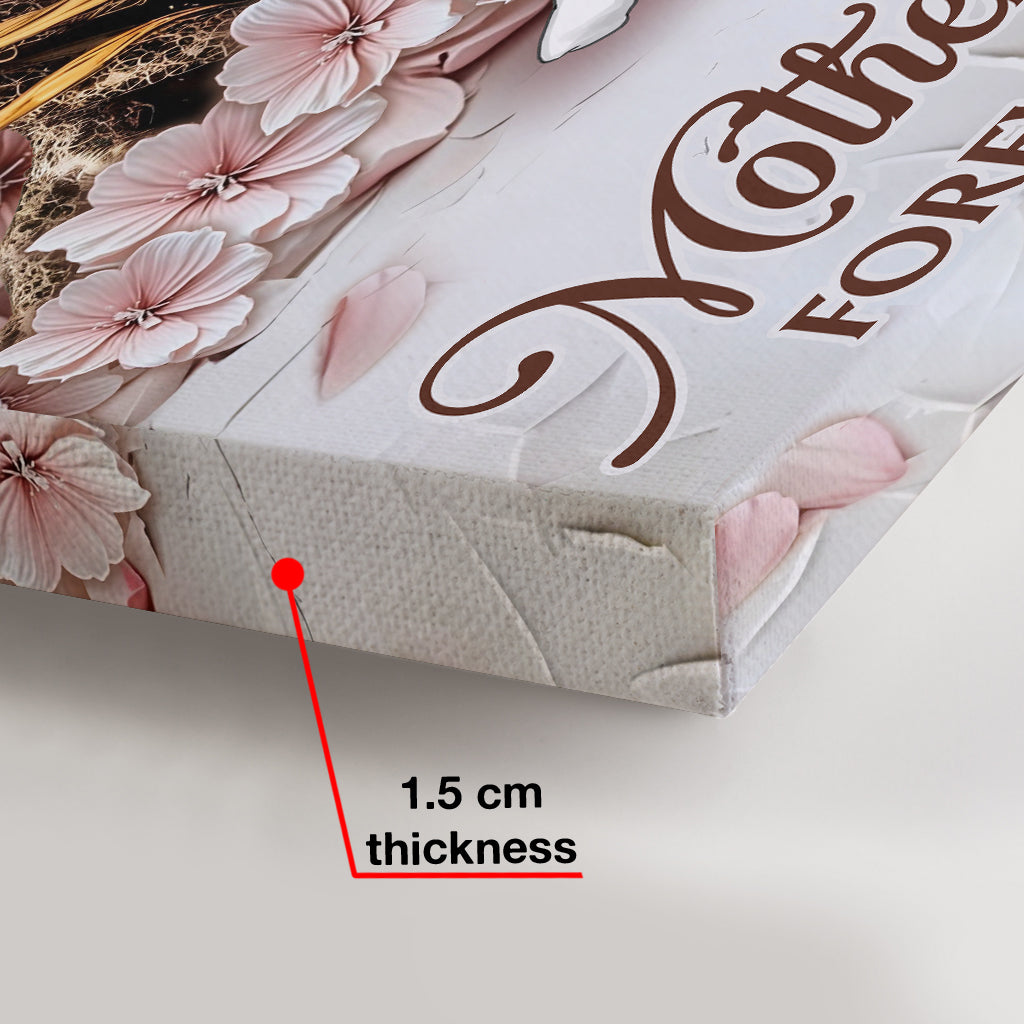 Mutter und Töchter – für immer verbunden – Personalisierte Leinwand und Poster für Mütter