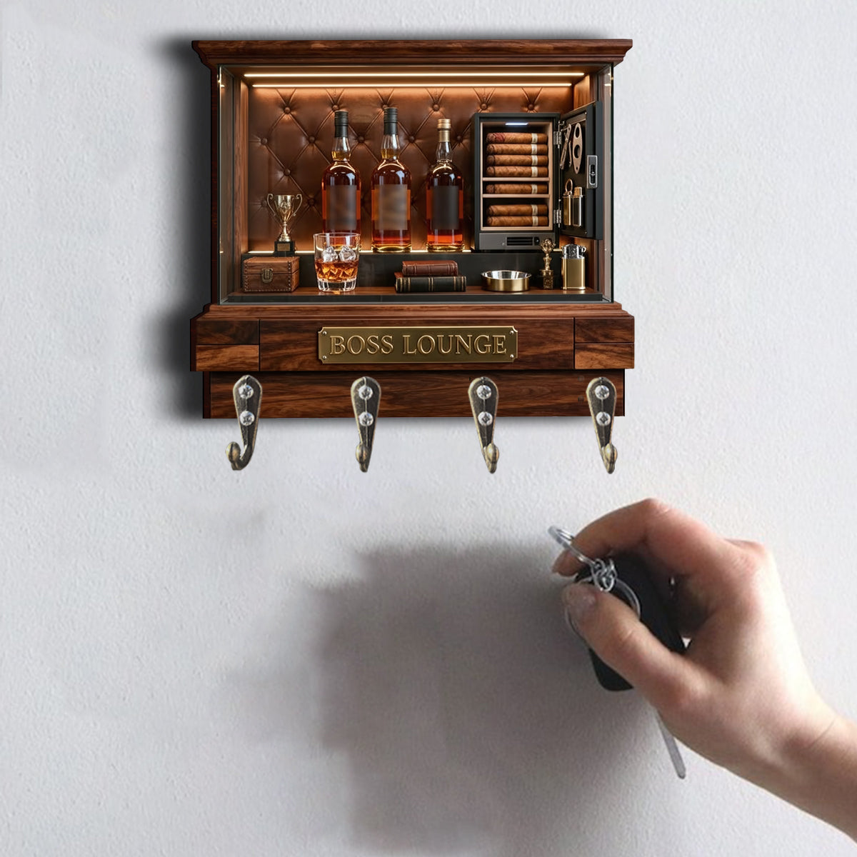 Cigar Display Cabinet - Personalized Luxury Custom Shaped Hanging Rack