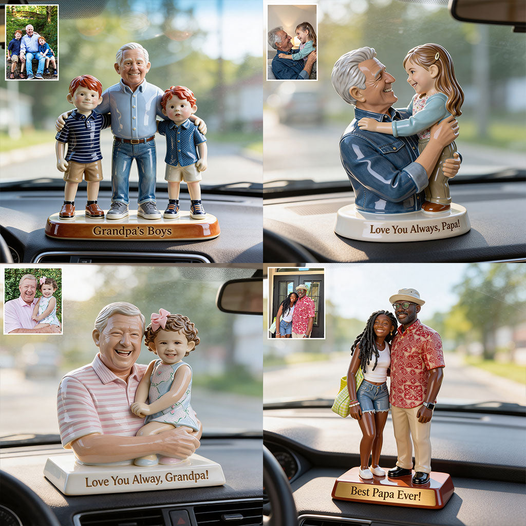 Immer in Liebe - Personalisierte Premium 3D Figur für Opa