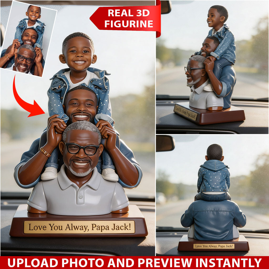 Immer in Liebe - Personalisierte Premium 3D Figur für Opa
