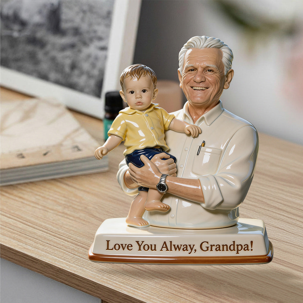 Immer in Liebe - Personalisierte Premium 3D Figur für Opa