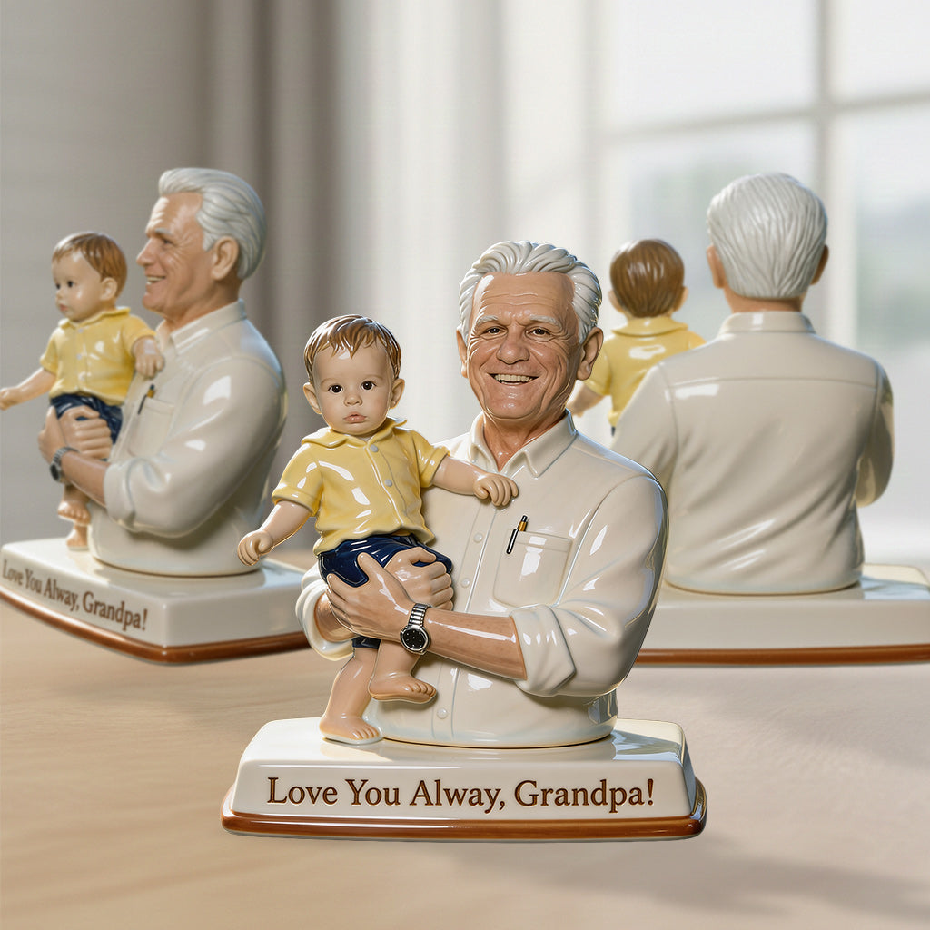 Immer in Liebe - Personalisierte Premium 3D Figur für Opa