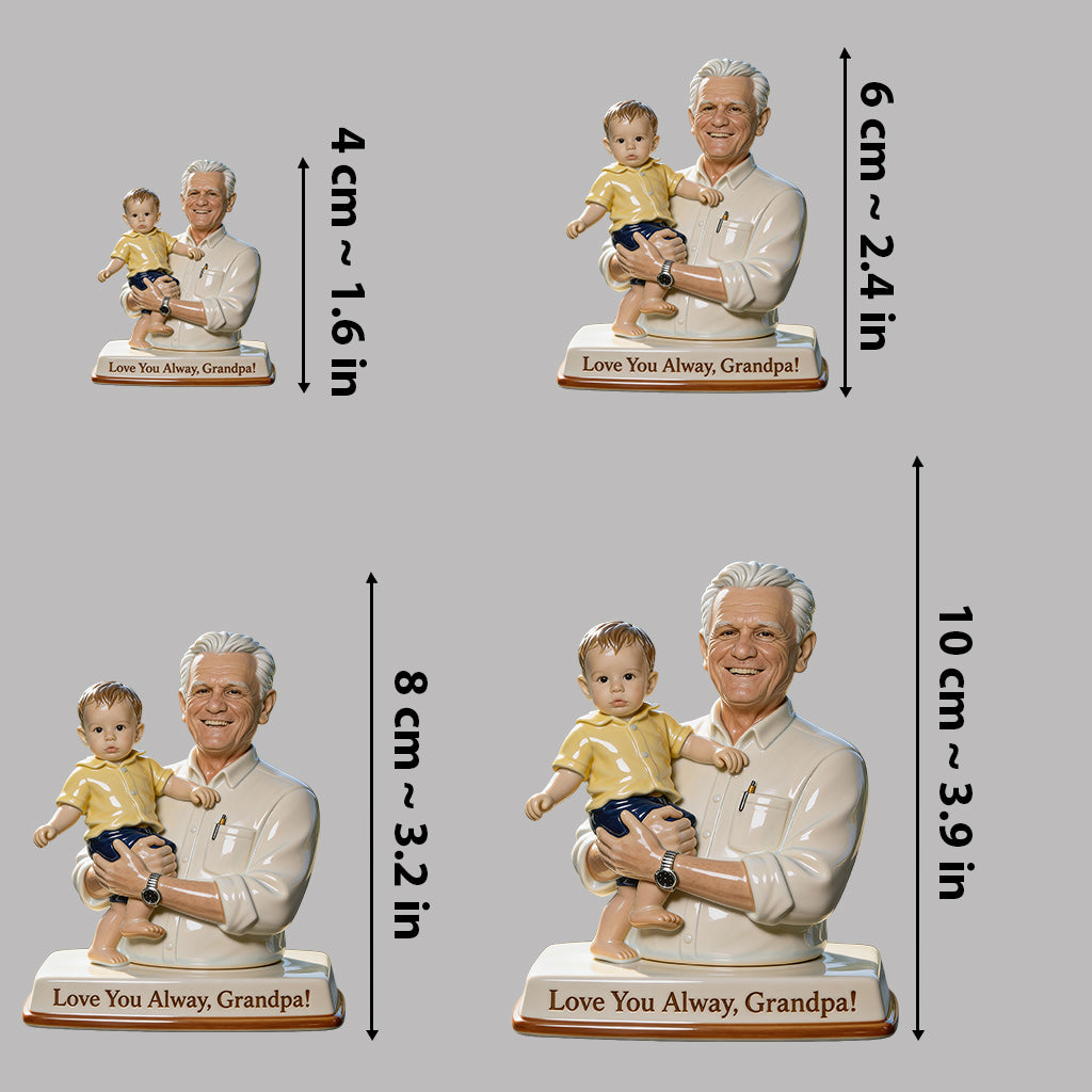 Immer in Liebe - Personalisierte Premium 3D Figur für Opa