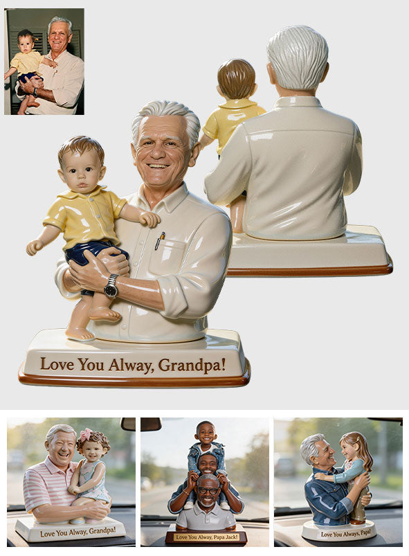 Immer in Liebe - Personalisierte Premium 3D Figur für Opa