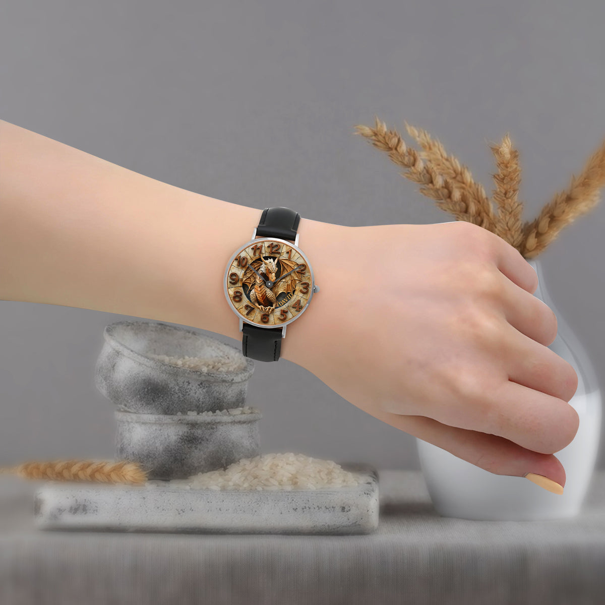 Brave Dragon - Personalized Dragon Hand Watch