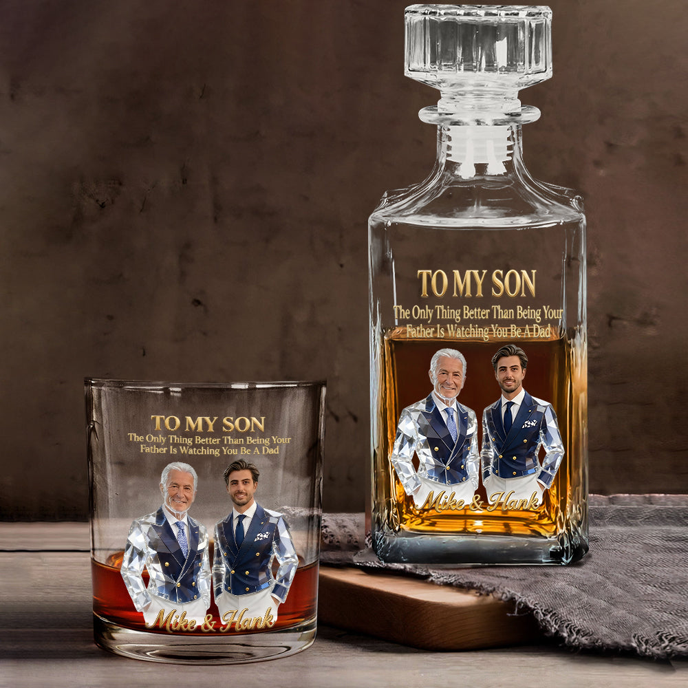 Cooles Geschenk für Papa, Vatertagsgeschenk - Personalisiertes Whiskeyglas