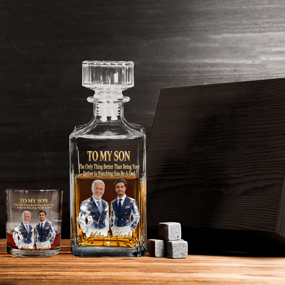 Cooles Geschenk für Papa, Vatertagsgeschenk - Personalisiertes Whiskeyglas
