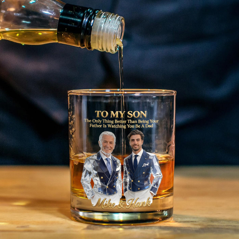 Cooles Geschenk für Papa, Vatertagsgeschenk - Personalisiertes Whiskeyglas