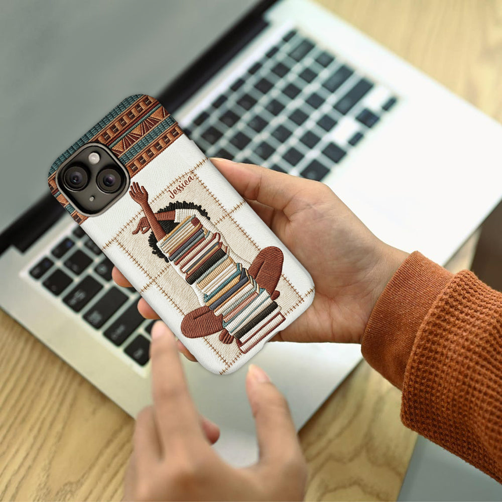 Schwarze Geschichte und Kultur – Personalisierte Handyhülle mit afroamerikanischem Vollbild-Print