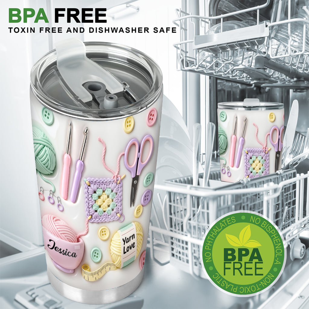 Häkelfans aufgepasst! - Personalisierter Häkelbecher